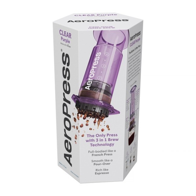 AeroPress - Clear Purple Coffee Maker - Editie Limitata