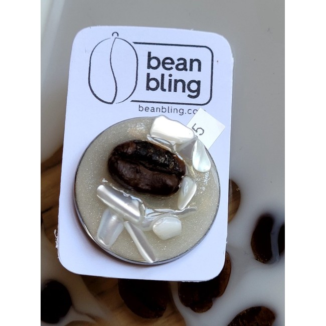 BeanBling - Pin White Latte