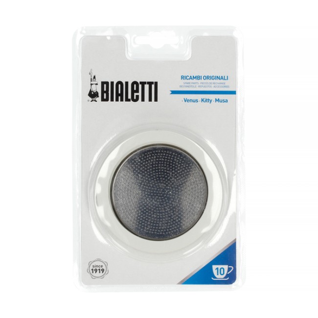 Bialetti - Seal + Sieve for Bialetti 10tz Steel Coffee Makers - Piese si Consumabile Bialetti