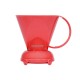 Clever Dripper L - Coral Red + 100 Paper filters - 500ml - V60 Brew Kits