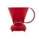 Clever Dripper L - Solid Red + 100 Paper filters - 500ml - V60 Brew Kits