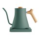 Fellow Stagg EKG - Electric Pour-Over Kettle - Smoke Green with maple handle 1L + GRATUIT: COFFEE FRESHLY ROASTED BY BCR (1 PUNGA) - Fellow STAGG Kettle