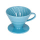 Hario Ceramic Coffee Dripper V60-02 Blue - Hario