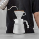 Hario Insulated Stainless Steel Server V60-03 PLUS White - 800ml - Servire Cafea ( Coffee Server and Glass )