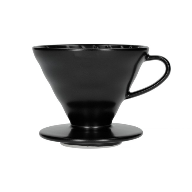 Hario V60-02 -  Ceramic Coffee Dripper - Matt Black - Hario