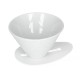Hario - V60 Ceramic One Pour Dripper MUGEN - White - Hario
