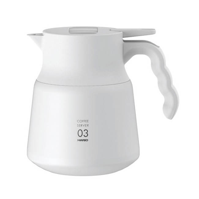 Hario Insulated Stainless Steel Server V60-03 PLUS White - 800ml