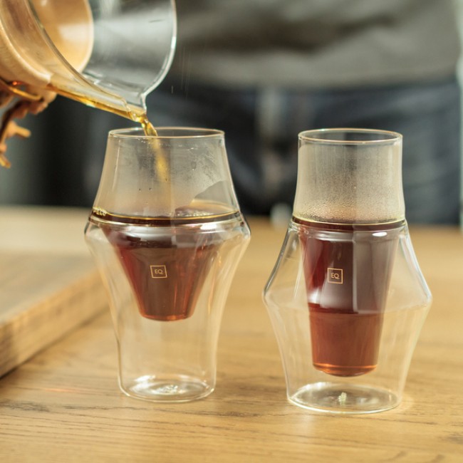 Kruve - EQ Glass - Set of two glasses - Excite & Inspire - Servire Cafea ( Coffee Server and Glass )