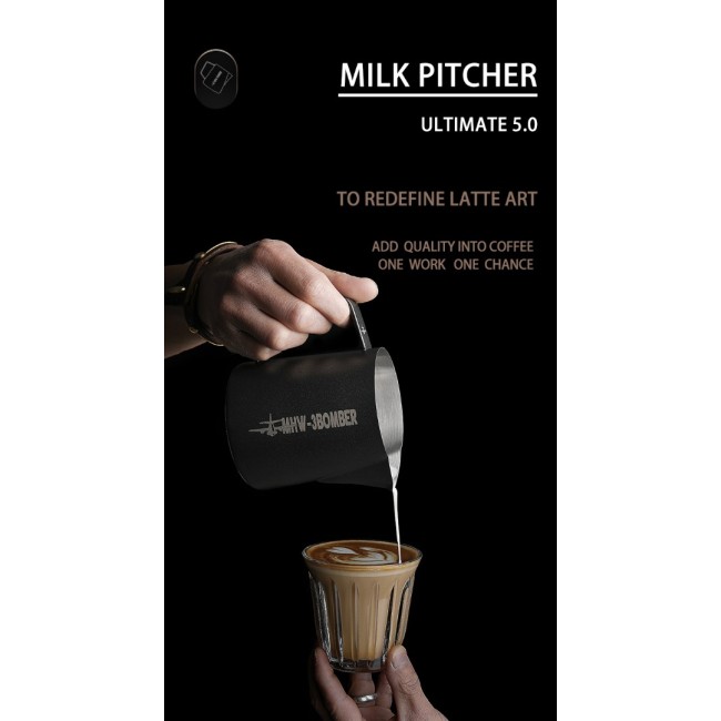 MHW-3BOMBER - Milk pitcher 5.0 - Glossy Silver - 500ml
