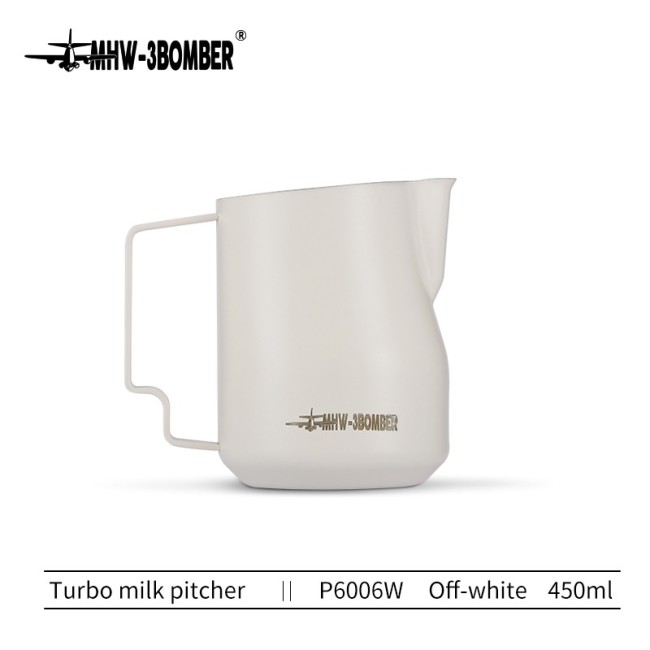 MHW-3BOMBER - Turbo Milk Pitcher - Matt White - 450ml