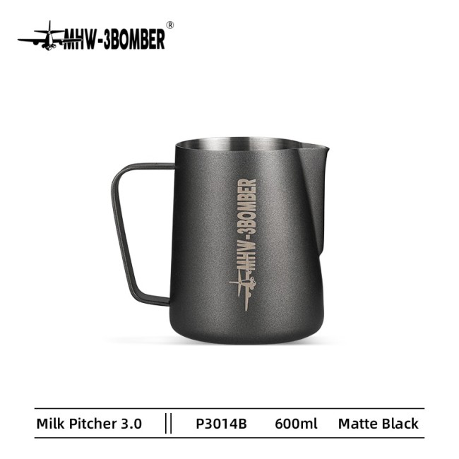 MHW-3BOMBER - Milk pitcher 3.0 - Matt Black - 600ml
