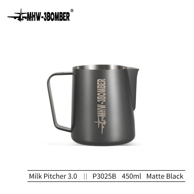 MHW-3BOMBER - Milk pitcher 3.0 - Matte Black - 450ml