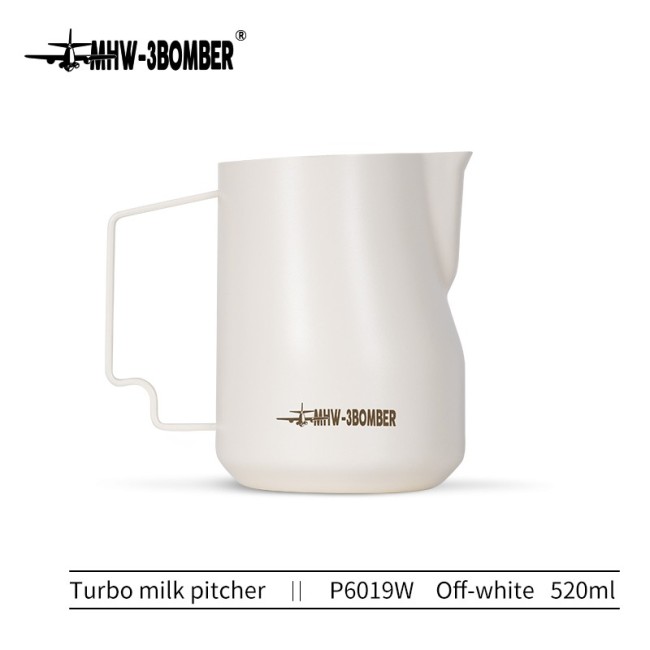 MHW-3BOMBER - Turbo Milk Pitcher - Matt White - 520ml