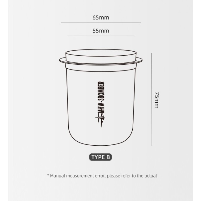 MHW-3BOMBER - Dosing Cup - Silver Spot - 150ml