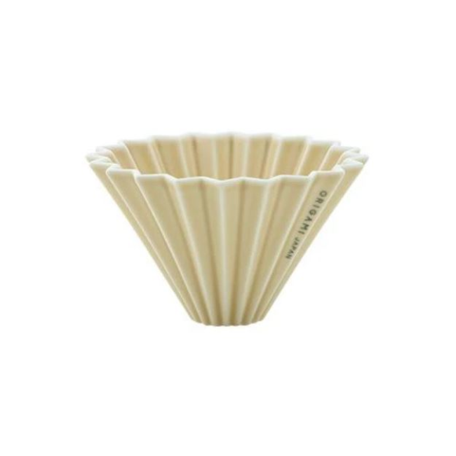 Origami Ceramic Dripper S Mat Beige + GRATUIT: COFFEE FRESHLY ROASTED BY BCR (1 PUNGA) - ORIGAMI