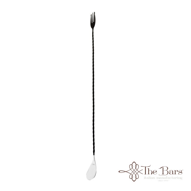 Bar Spoon - Trident Full Twist Black Matt - The Bars - B004FXLB - Lingurite bar