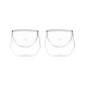 Kruve - Imagine Milk Glass 200ml - Set of two - Servire Cafea ( Coffee Server and Glass )