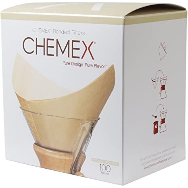 Filtre de hartie Chemex - BROWN - Square - 100buc - Filtre - CHEMEX Filtre de hartie Chemex - BROWN - Square - 100buc - Filtre