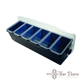 Deluxe Condiment Holder 6 compartiments - Negru - The Bars - B011