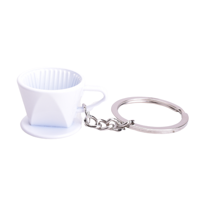 Breloc Barista - Dripper White