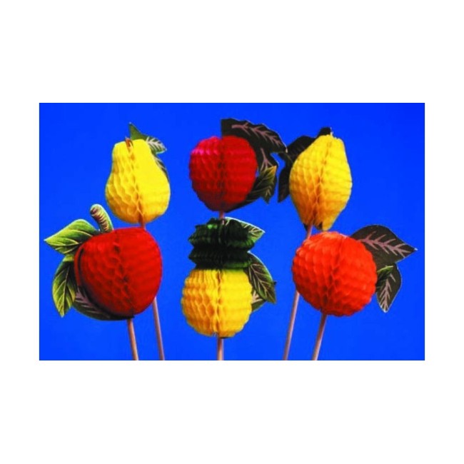 Scobitori decorative 16 cm Fructe 3D - 144buc/pachet