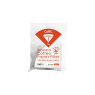 CAFEC ABACA Cone-Shaped Filter Paper 1 Cup - White