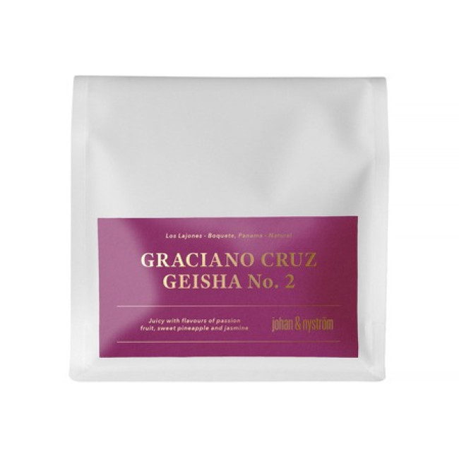 Johan & Nystrom - Panama - Boquete Graciano Cruz - Geisha no 2 - Natural - Filter - 200g