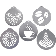 Decor Cappuccino - Inox - 5 buc
