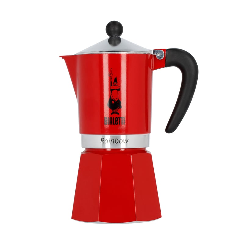 Bialetti Moka Pot Rainbow - Red 6tz